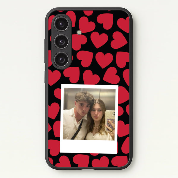Valentine's Polaroid - Valentine's Day Phone Case for Galaxy S24