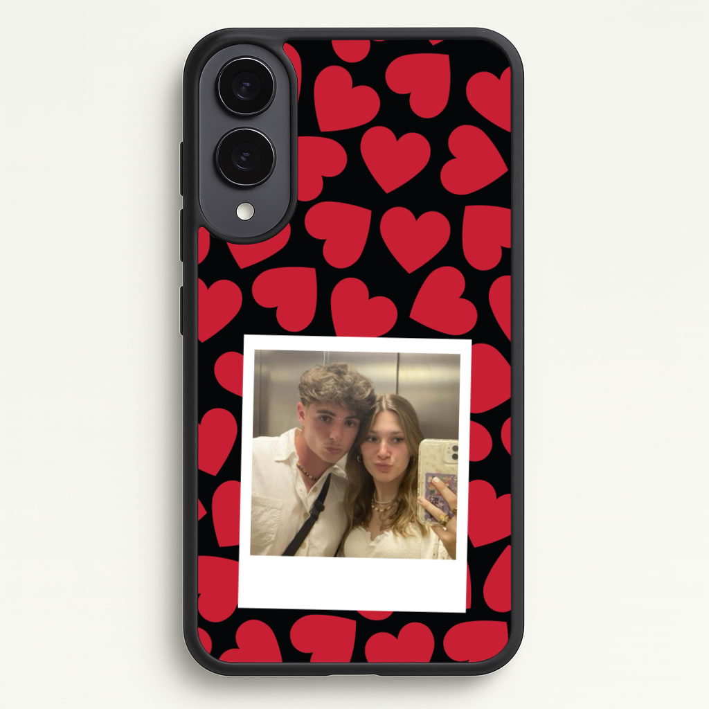 Valentine's Polaroid - Valentine's Day Phone Case for Galaxy S25 Edge