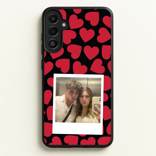 Valentine's Polaroid - Valentine's Day Phone Case for Galaxy A34