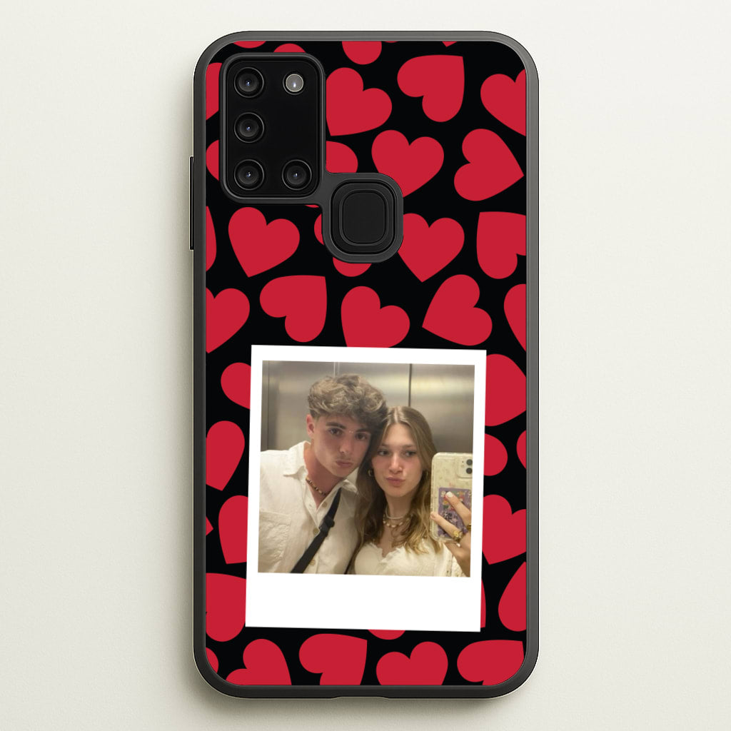 Valentine's Polaroid - Valentine's Day Phone Case for Galaxy A21s