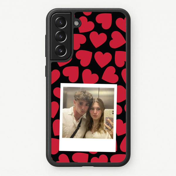 Valentine's Polaroid - Valentine's Day Phone Case for Galaxy S22