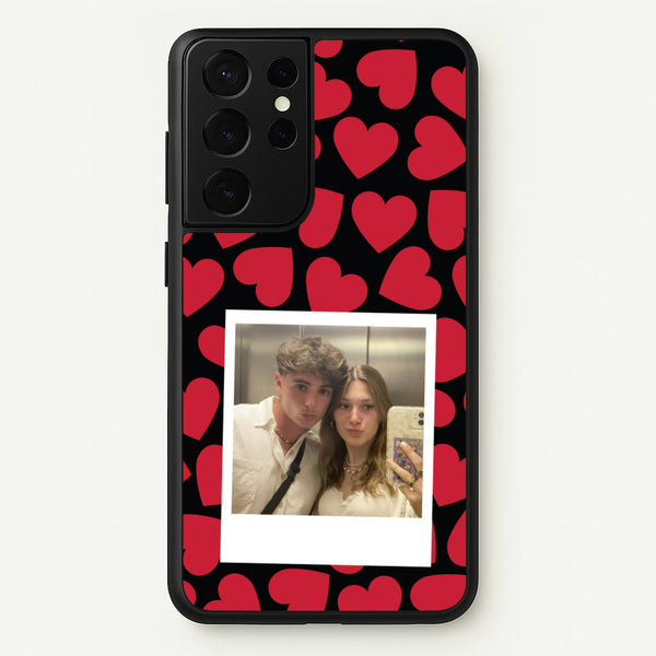 Valentine's Polaroid - Valentine's Day Phone Case for Galaxy S21 Ultra