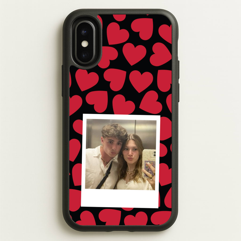 Valentine's Polaroid - Valentine's Day Phone Case for iPhone X / XS