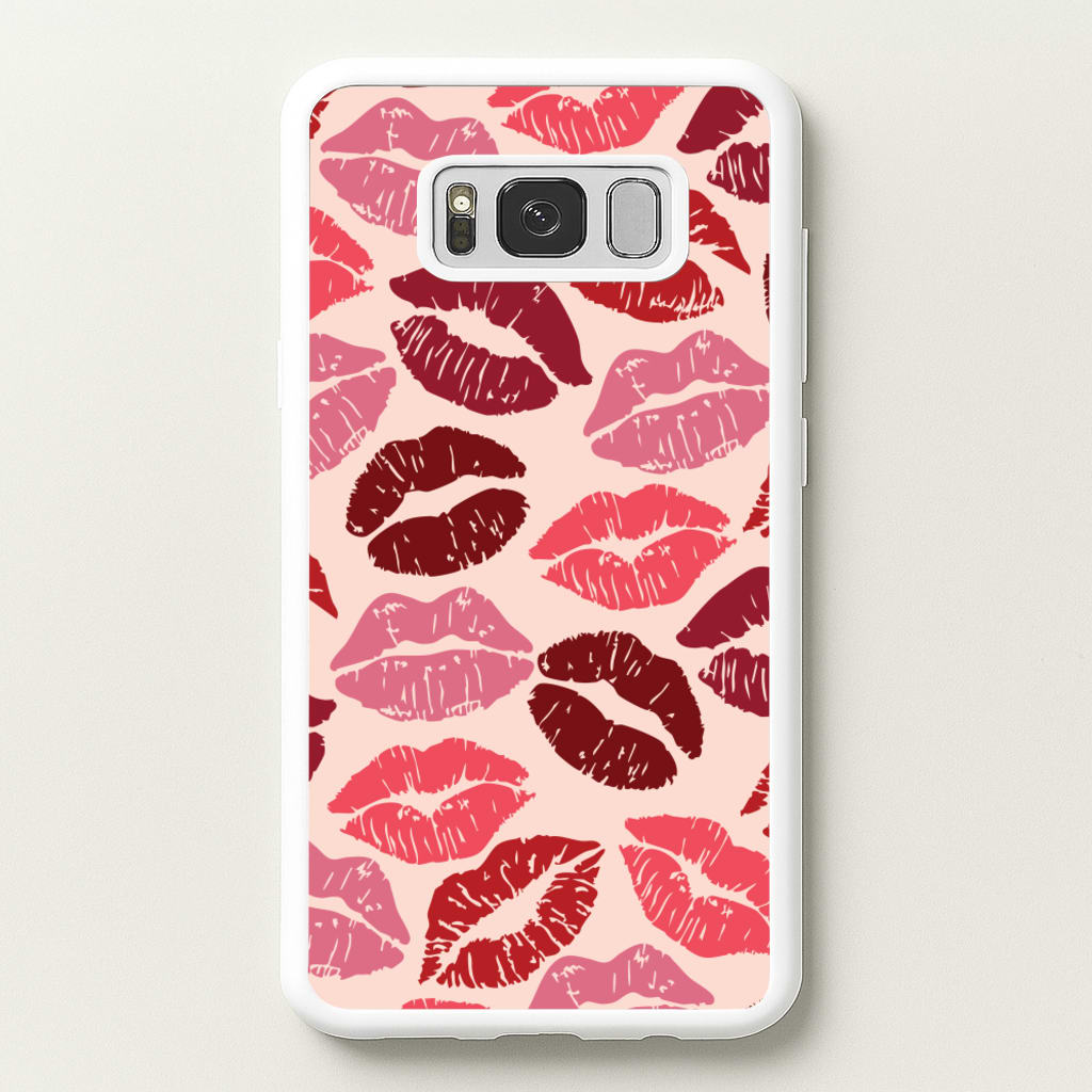 Valentine's Lips Pattern - Valentine's Day Phone Case for Galaxy S8