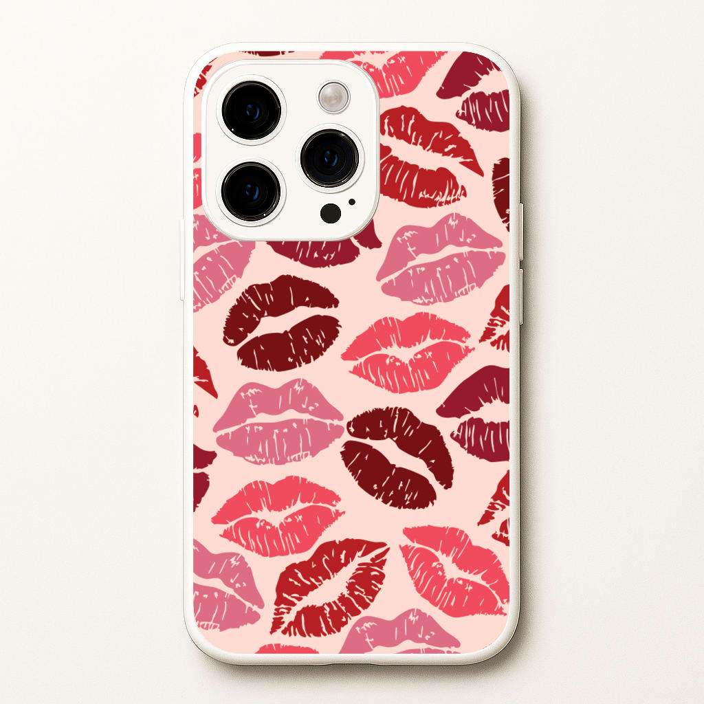 Valentine's Lips Pattern - Valentine's Day Phone Case for iPhone 15 Pro Max