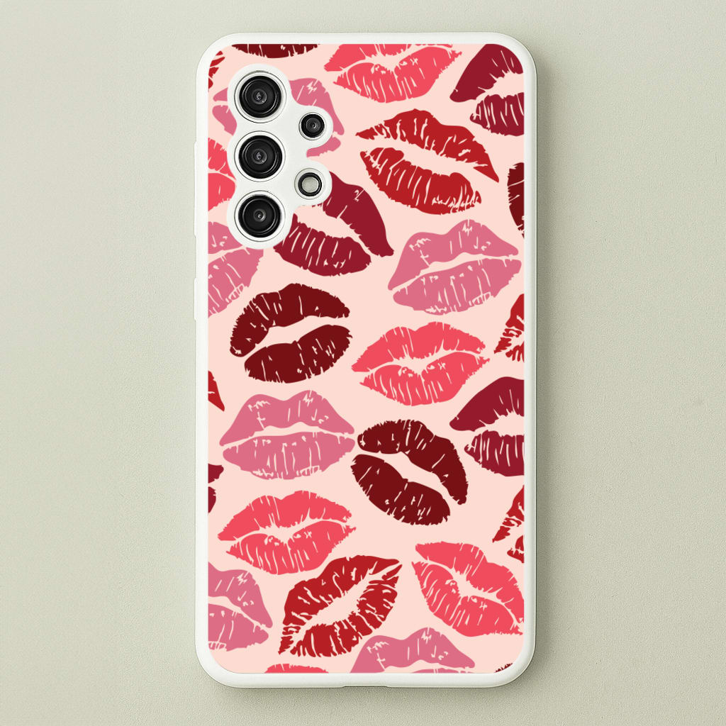Valentine's Lips Pattern - Valentine's Day Phone Case for Galaxy A13