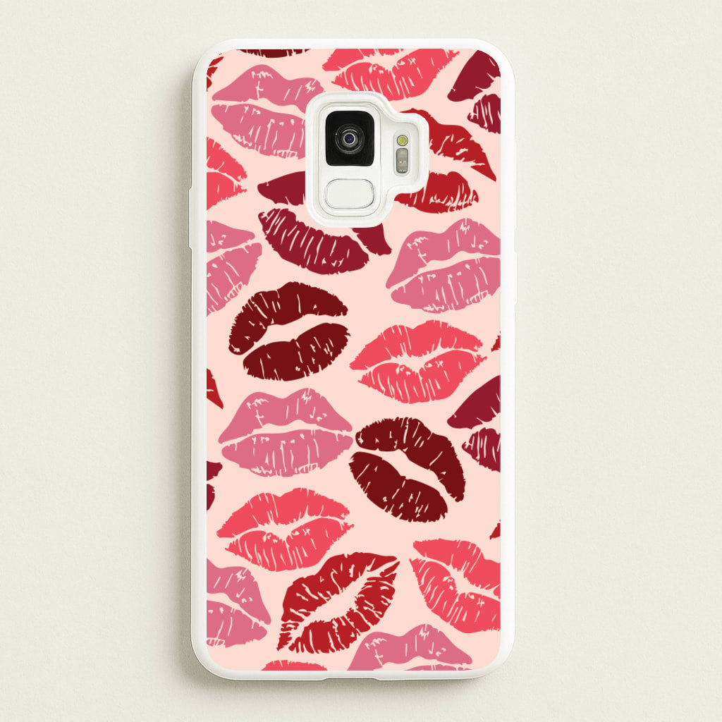 Valentine's Lips Pattern - Valentine's Day Phone Case for Galaxy S9