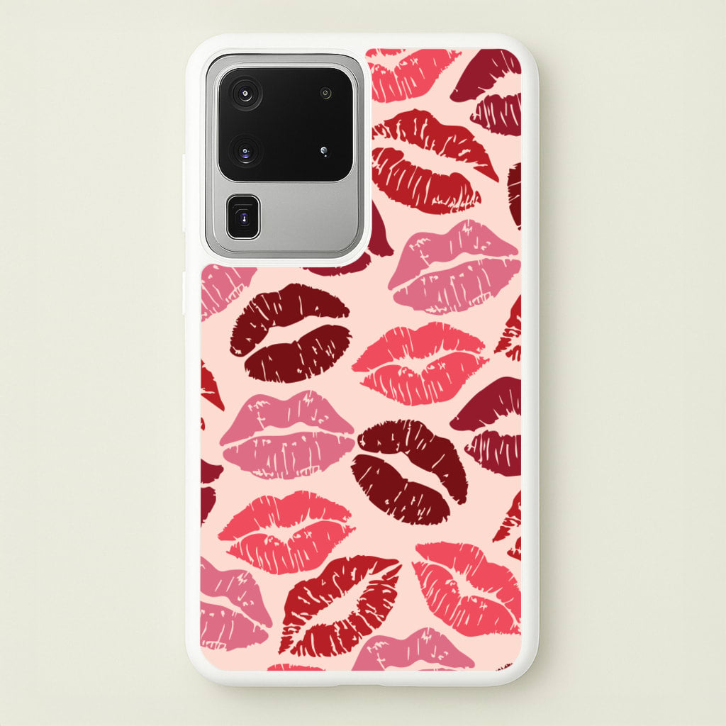 Valentine's Lips Pattern - Valentine's Day Phone Case for Galaxy S20 Ultra
