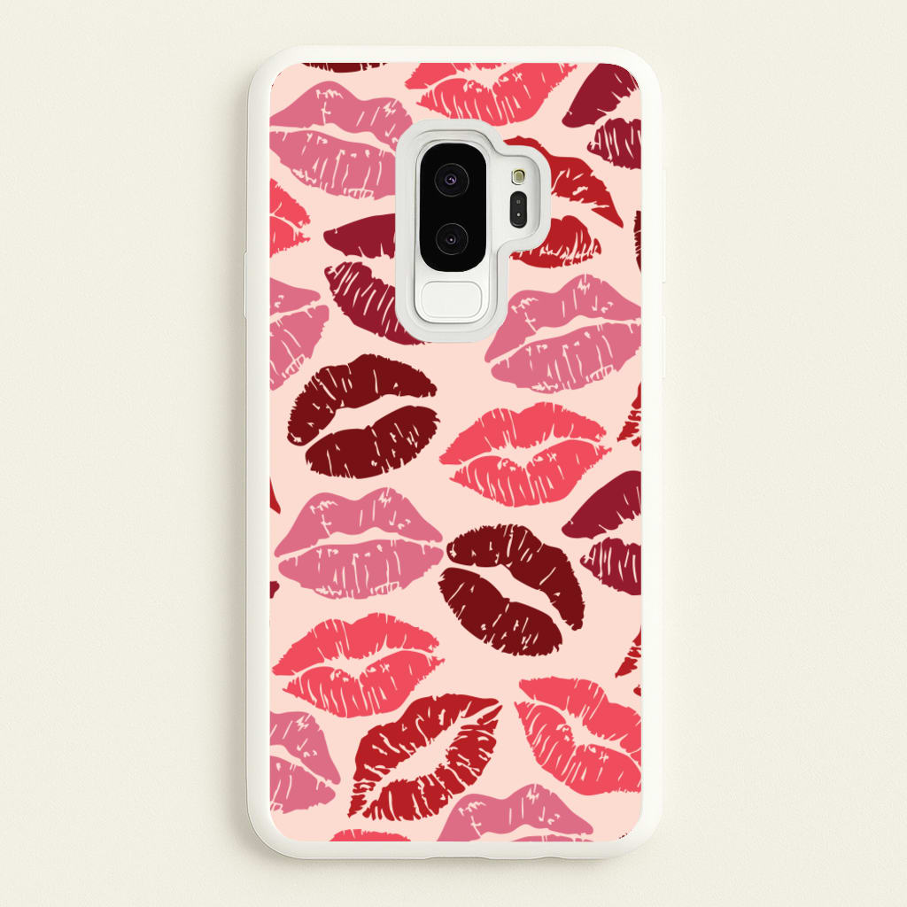 Valentine's Lips Pattern - Valentine's Day Phone Case for Galaxy S9 Plus