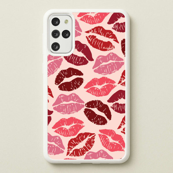 Valentine's Lips Pattern - Valentine's Day Phone Case for Galaxy S20 Plus