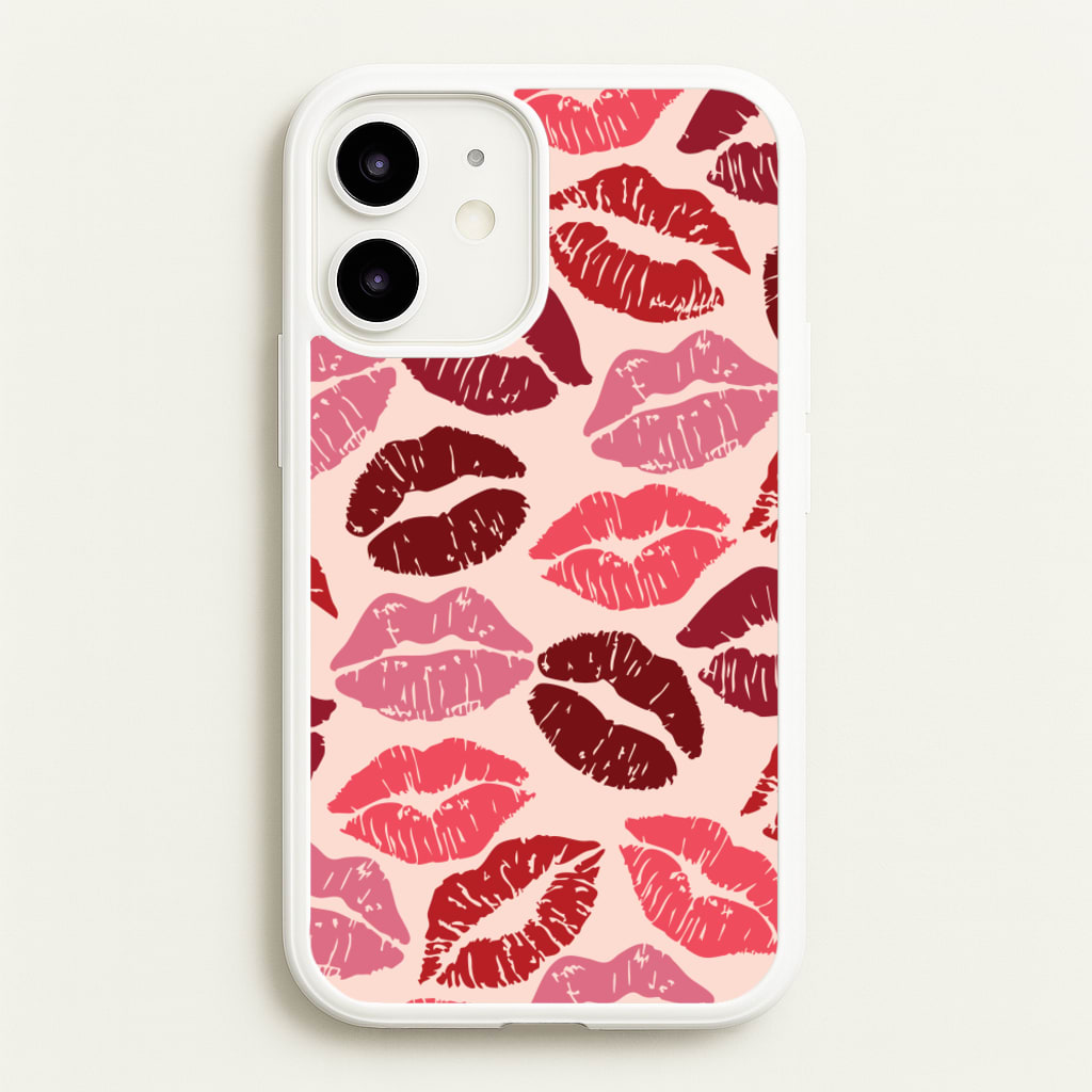 Valentine's Lips Pattern - Valentine's Day Phone Case for iPhone 12 / 12 Pro