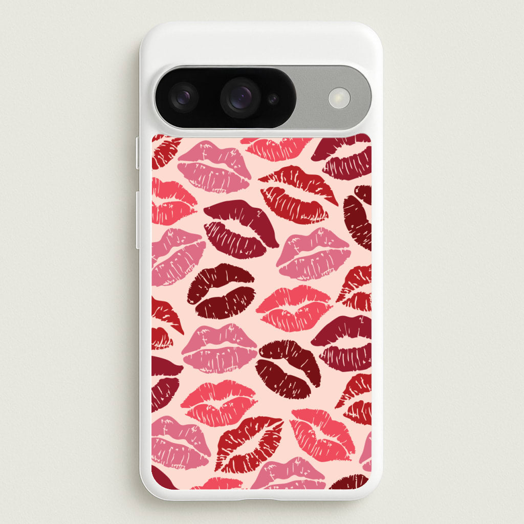 Valentine's Lips Pattern Phone Case for Google Pixel 10 / 10 Pro