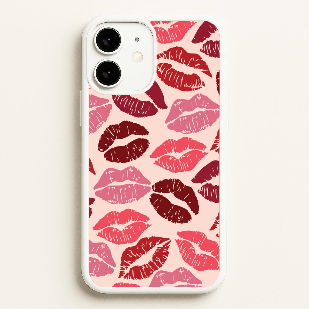 Valentine's Lips Pattern - Valentine's Day Phone Case for iPhone 11