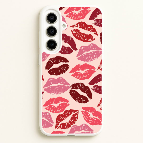 Valentine's Lips Pattern - Valentine's Day Phone Case for Galaxy A56