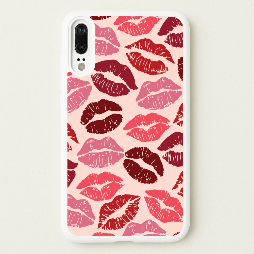 Valentine's Lips Pattern - Valentine's Day Phone Case for Huawei P20