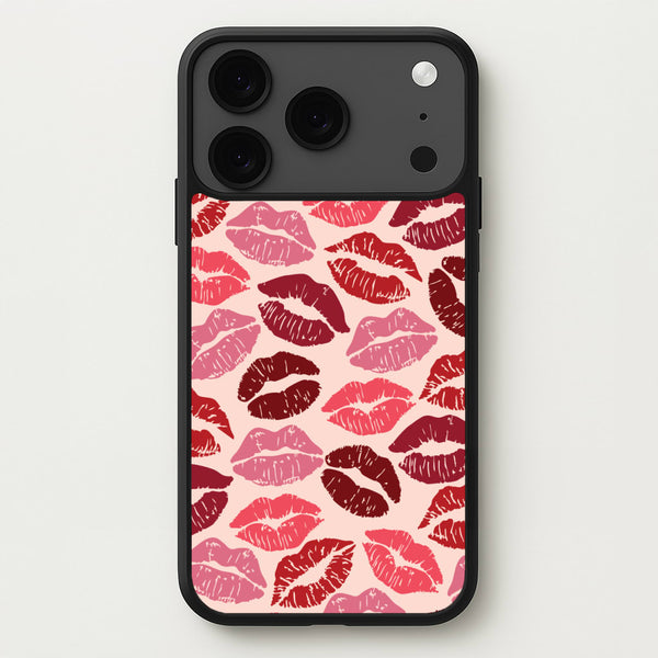 Valentine's Lips Pattern Phone Case for iPhone 17 Pro Max