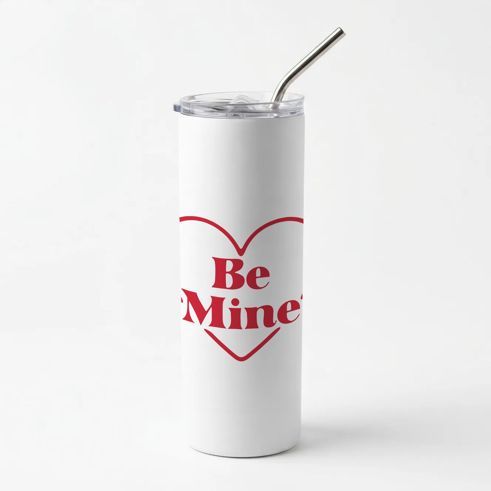Be Mine Stripey Skinny Tumbler