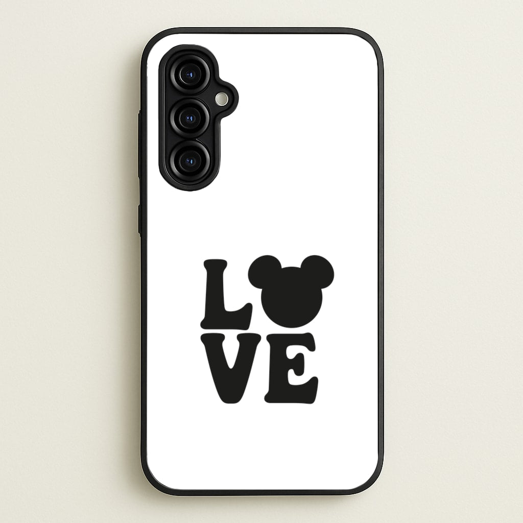 Mouse Love Valentine's - Disney Valentine's Phone Case for Galaxy A54