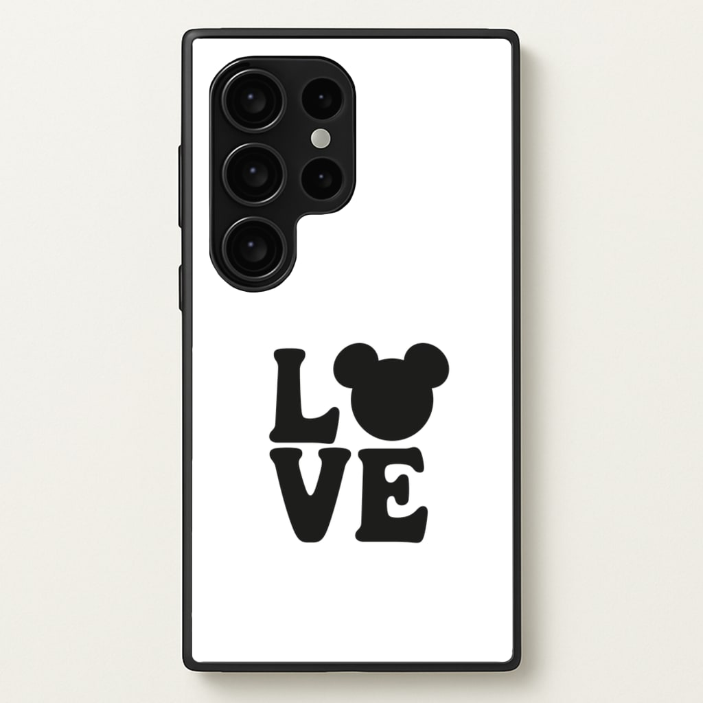 Mouse Love Valentine's - Disney Valentine's Phone Case for Galaxy S24 Ultra