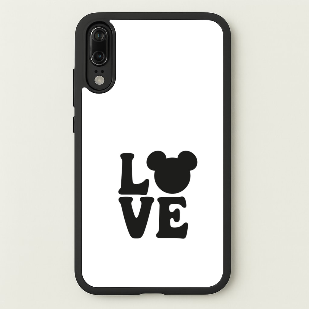 Mouse Love Valentine's - Disney Valentine's Phone Case for Huawei P20