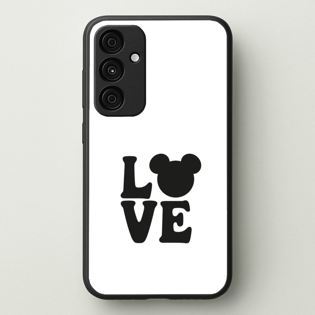 Mouse Love Valentine's - Disney Valentine's Phone Case for Galaxy A55