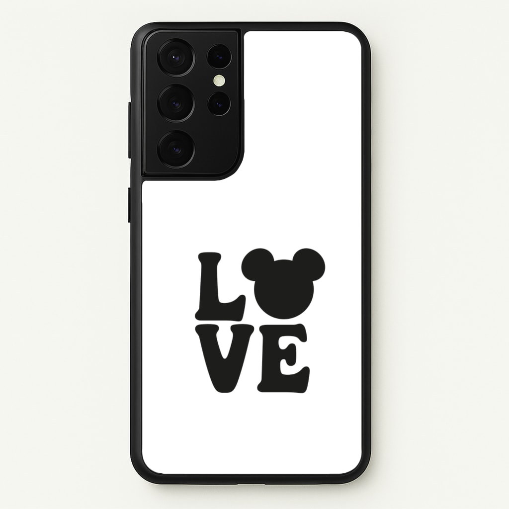 Mouse Love Valentine's - Disney Valentine's Phone Case for Galaxy S21 Ultra
