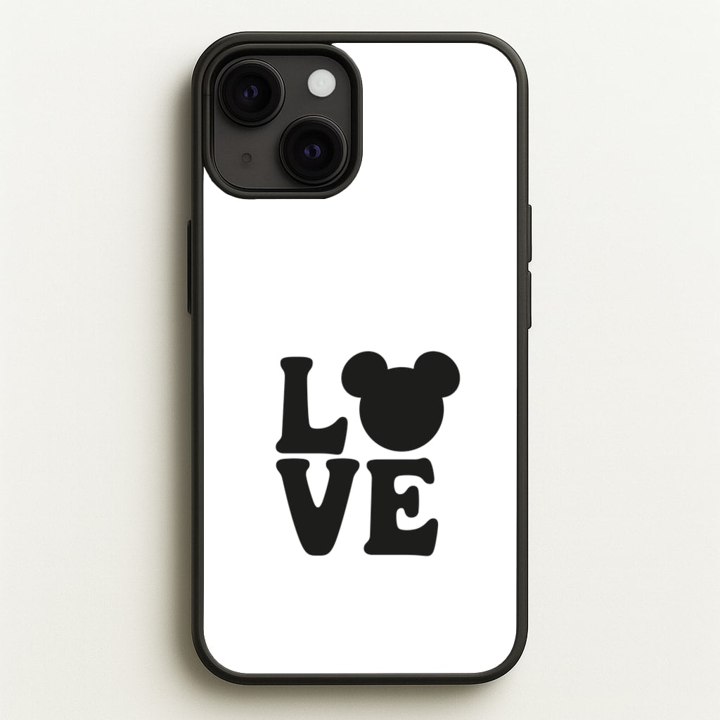 Mouse Love Valentine's - Disney Valentine's Phone Case for iPhone 13