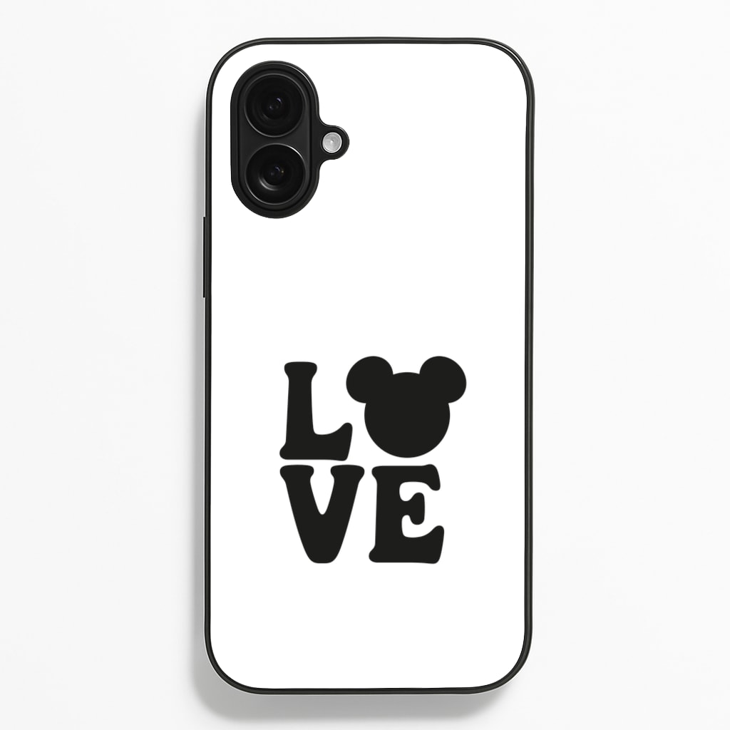 Mouse Love Valentine's - Disney Valentine's Phone Case for iPhone 16 Plus