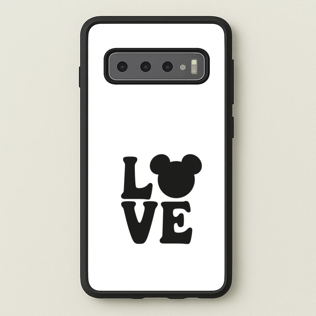Mouse Love Valentine's - Disney Valentine's Phone Case for Galaxy S10 Plus