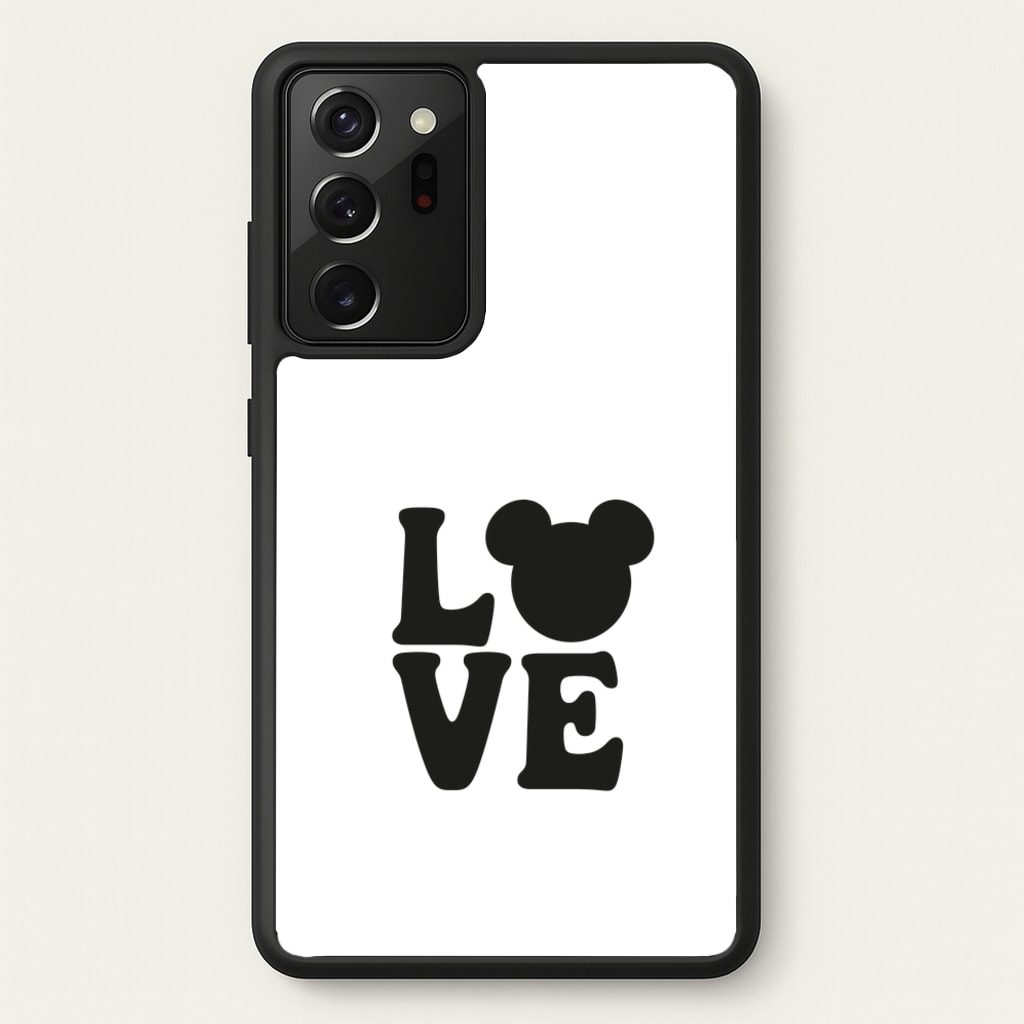 Mouse Love Valentine's - Disney Valentine's Phone Case for Galaxy Note 20 Ultra