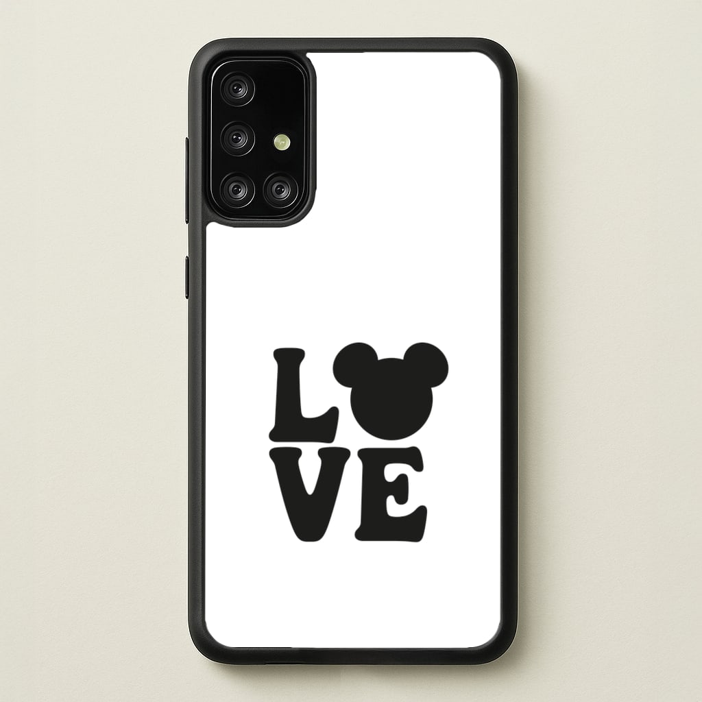 Mouse Love Valentine's - Disney Valentine's Phone Case for Galaxy A71