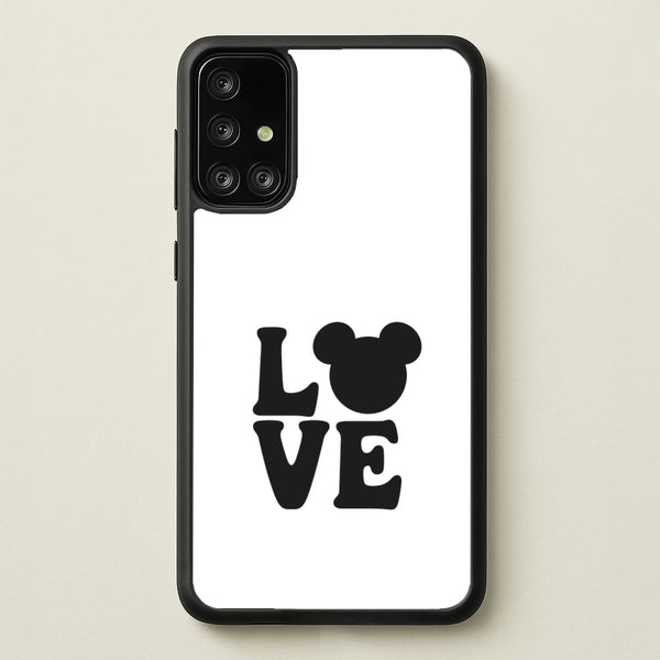 Mouse Love Valentine's - Disney Valentine's Phone Case for Galaxy A71