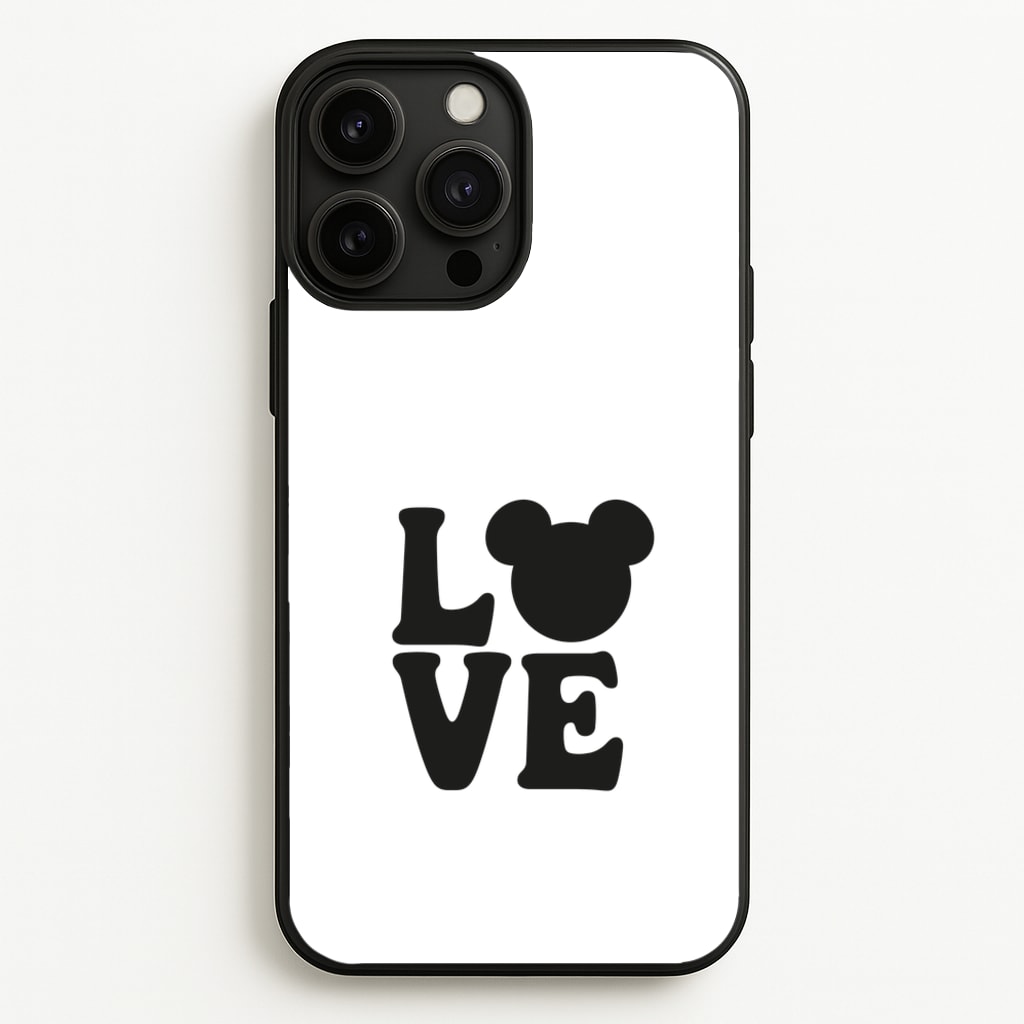Mouse Love Valentine's - Disney Valentine's Phone Case for iPhone 13 Pro Max