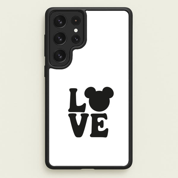 Mouse Love Valentine's - Disney Valentine's Phone Case for Galaxy S23 Ultra