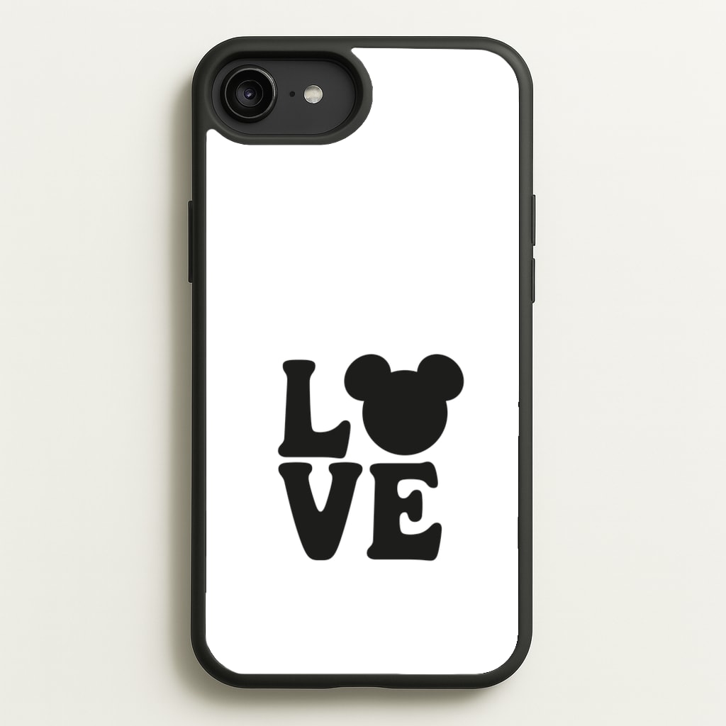 Mouse Love Valentine's - Disney Valentine's Phone Case for iPhone 6 Plus / 7 Plus / 8 Plus