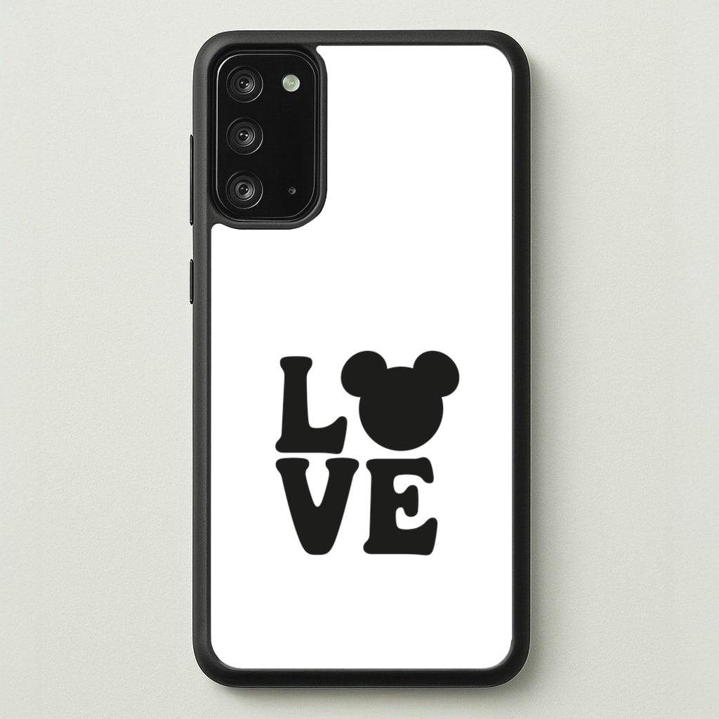 Mouse Love Valentine's - Disney Valentine's Phone Case for Galaxy Note 20