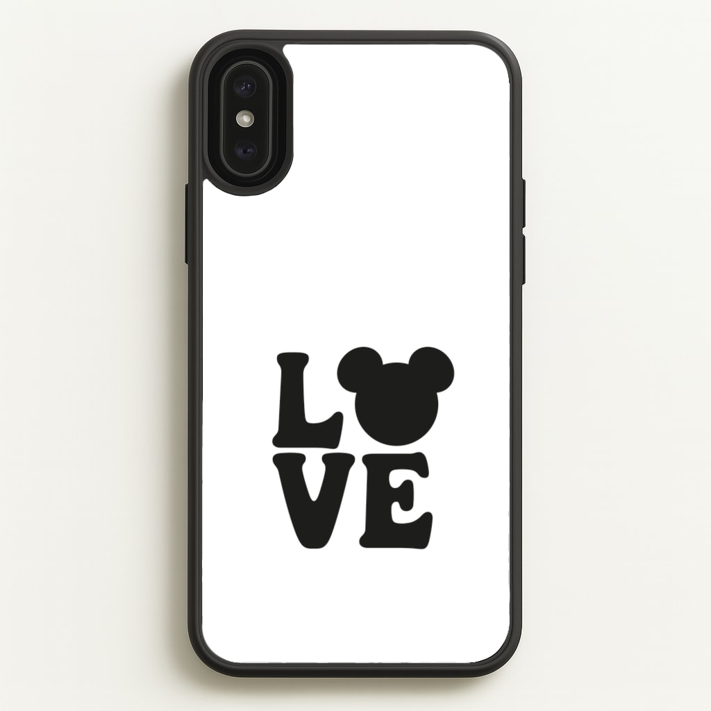 Mouse Love Valentine's - Disney Valentine's Phone Case for iPhone XS Max