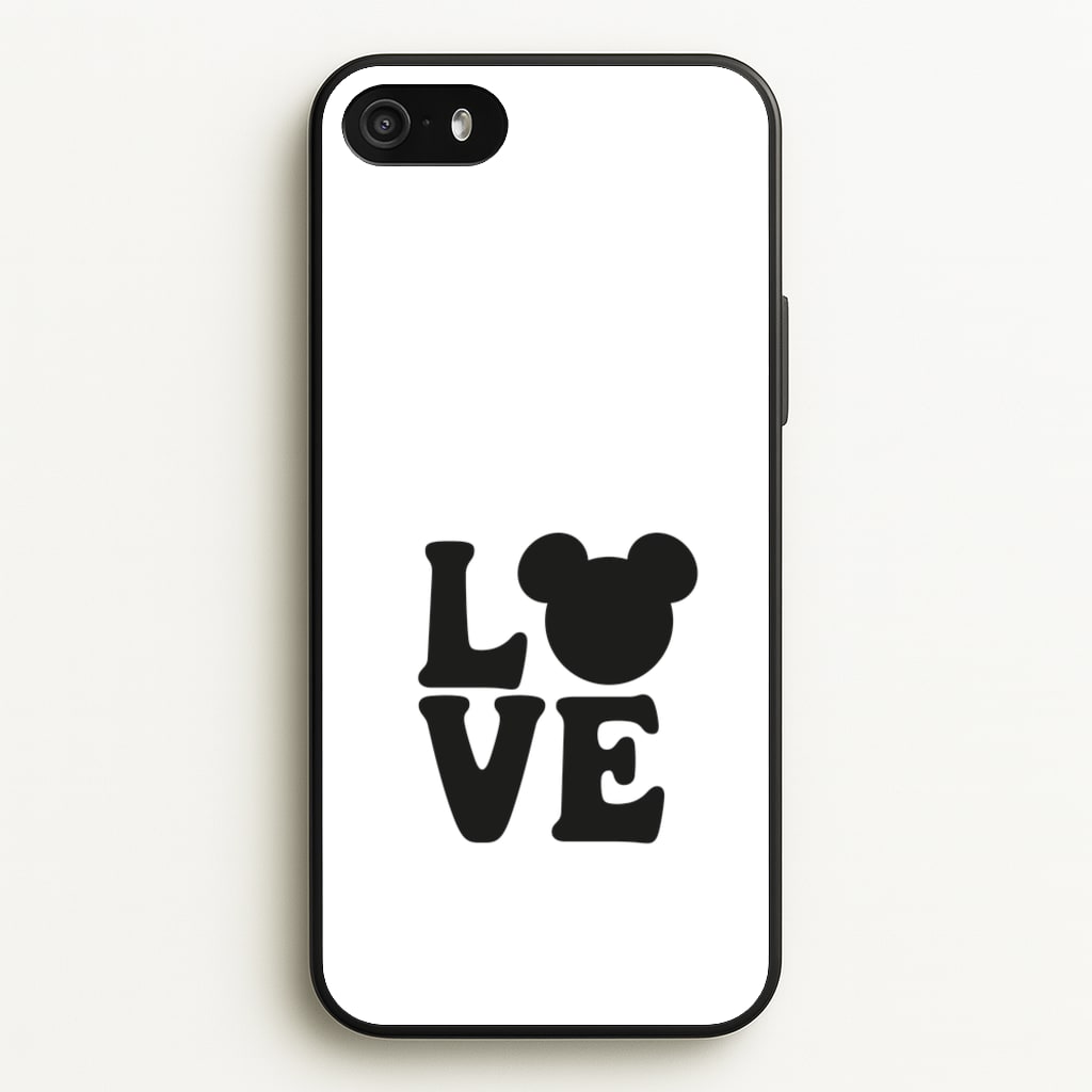 Mouse Love Valentine's - Disney Valentine's Phone Case for iPhone 5 / 5s / SE 2016