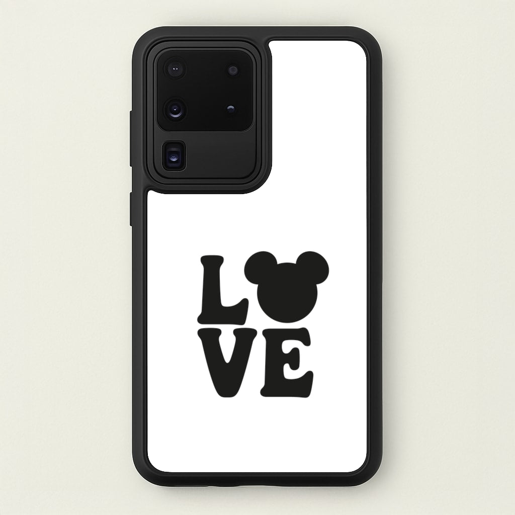 Mouse Love Valentine's - Disney Valentine's Phone Case for Galaxy S20 Ultra