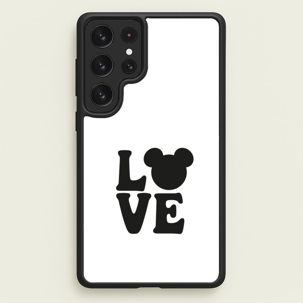 Mouse Love Valentine's - Disney Valentine's Phone Case for Galaxy S22 Ultra