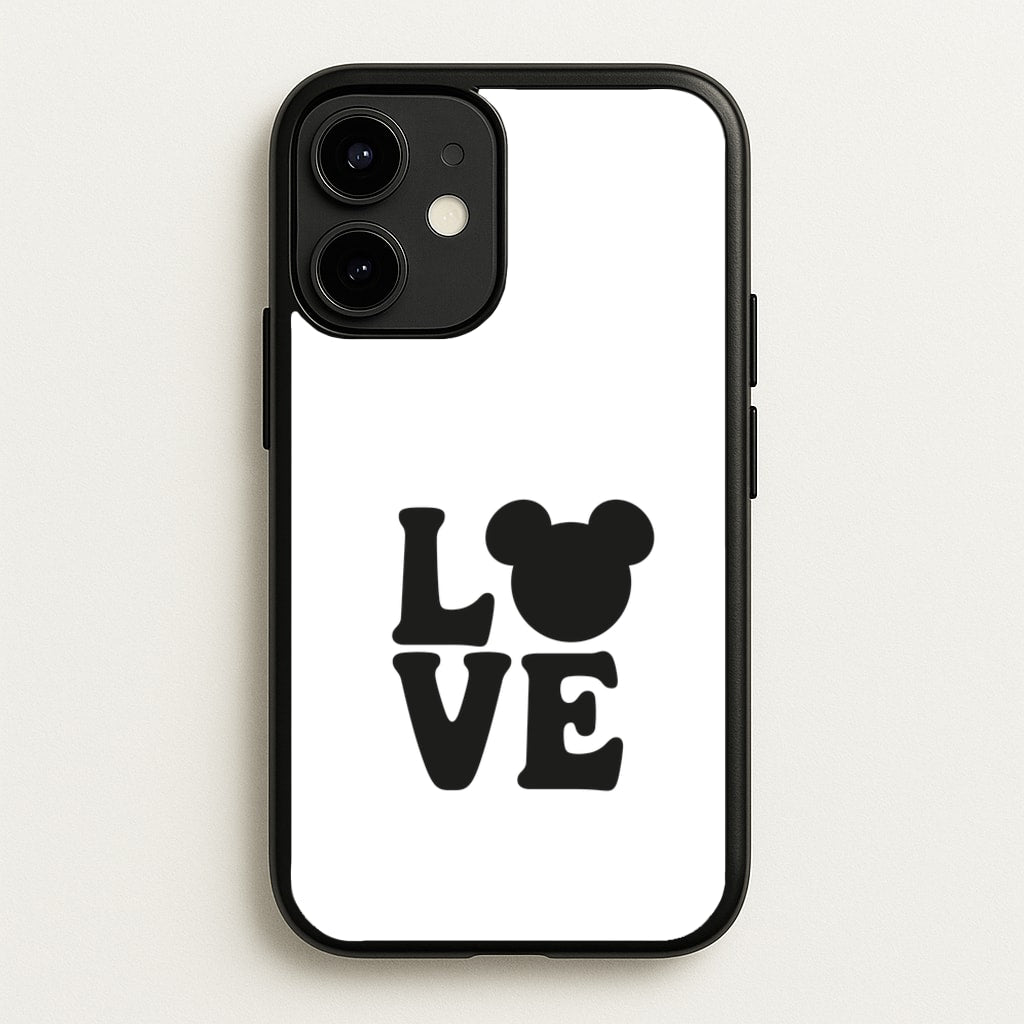 Mouse Love Valentine's - Disney Valentine's Phone Case for iPhone 12 Mini