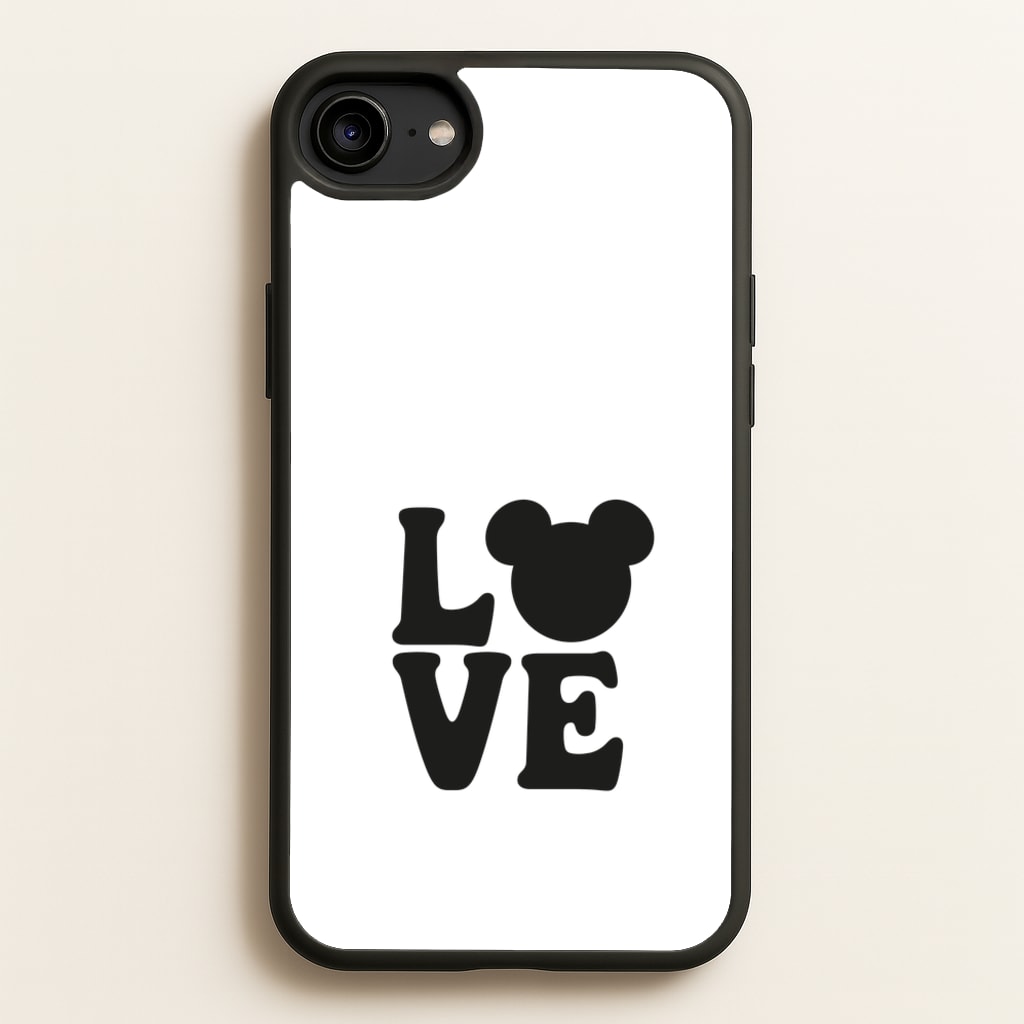Mouse Love Valentine's - Disney Valentine's Phone Case for iPhone 6 / 7 / 8 / SE