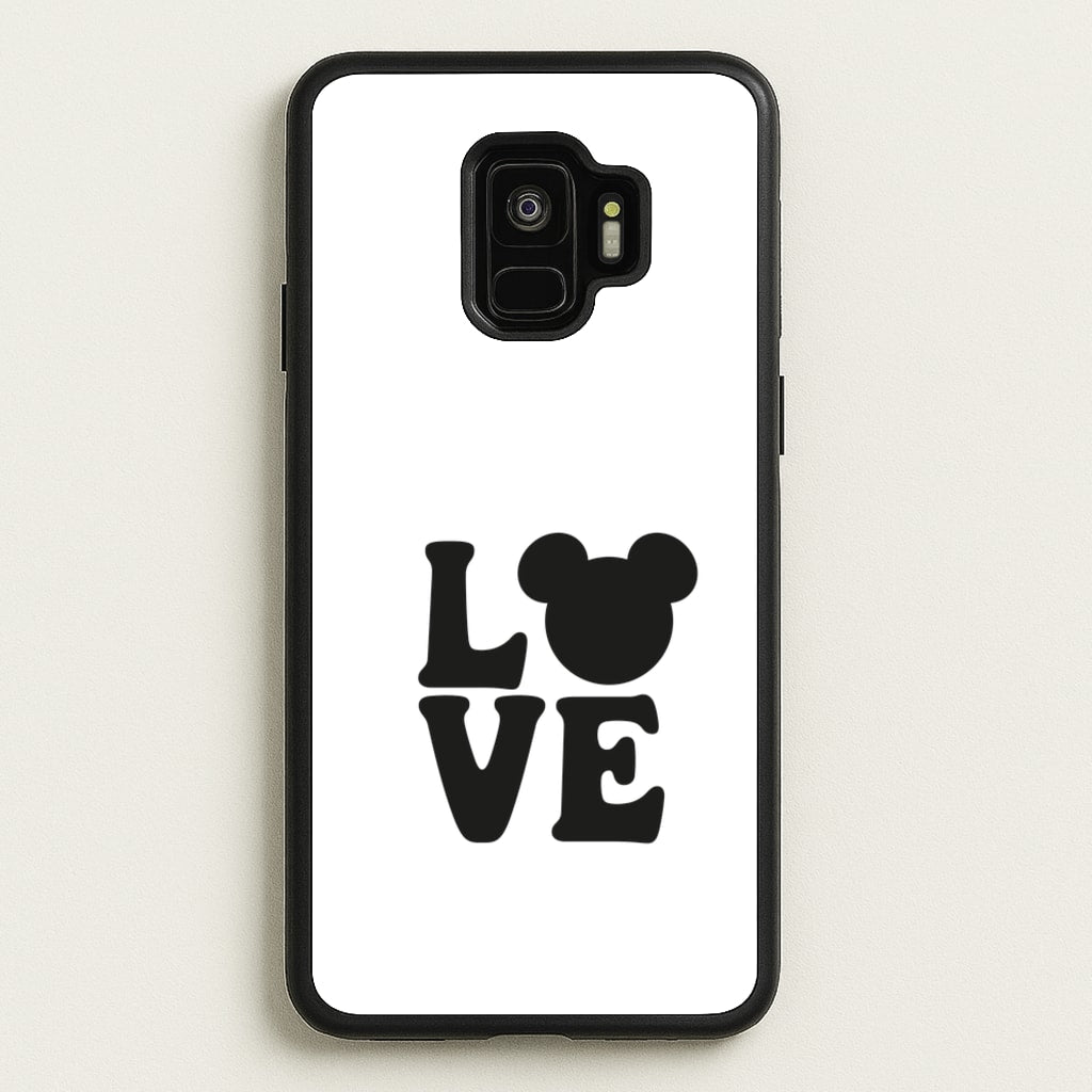 Mouse Love Valentine's - Disney Valentine's Phone Case for Galaxy S9