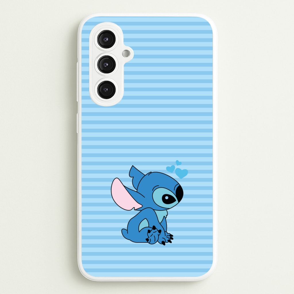 Blue Hearts Alien Blue Valentine's - Disney Valentine's Phone Case for Galaxy S23FE