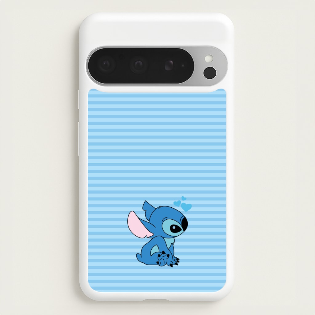 Blue Hearts Alien Blue Valentine's - Disney Valentine's Phone Case for Google Pixel 9 Pro XL
