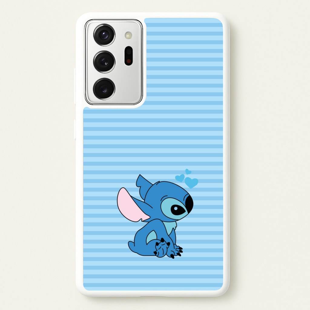 Blue Hearts Alien Blue Valentine's - Disney Valentine's Phone Case for Galaxy Note 20 Ultra