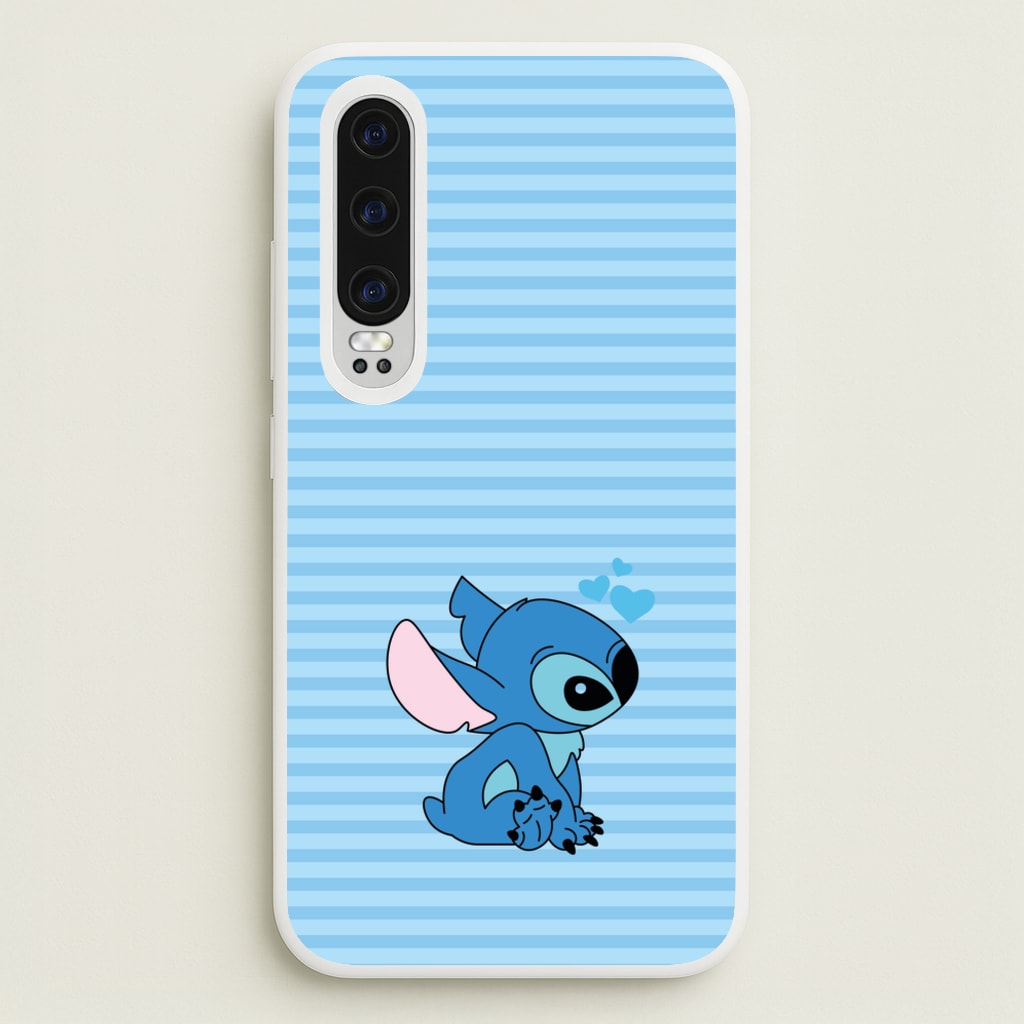 Blue Hearts Alien Blue Valentine's - Disney Valentine's Phone Case for Huawei P30