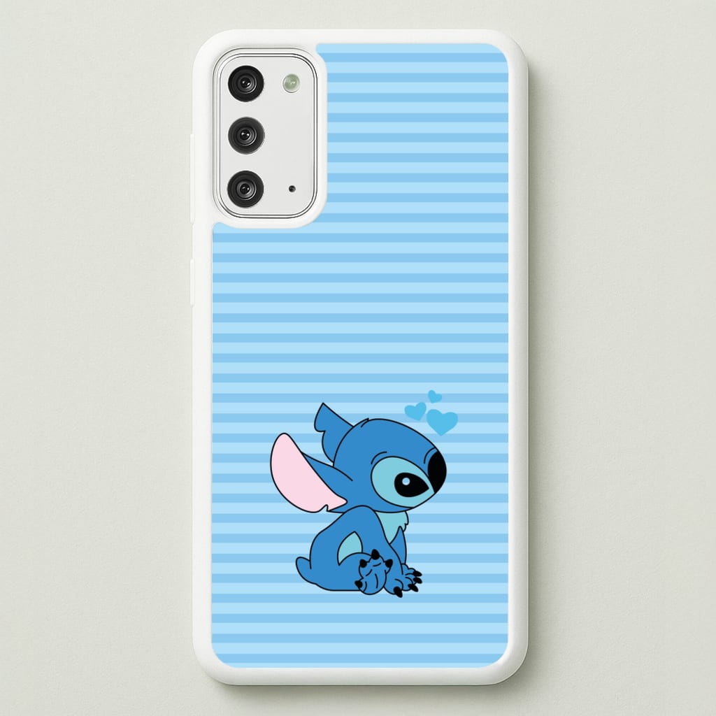 Blue Hearts Alien Blue Valentine's - Disney Valentine's Phone Case for Galaxy Note 20