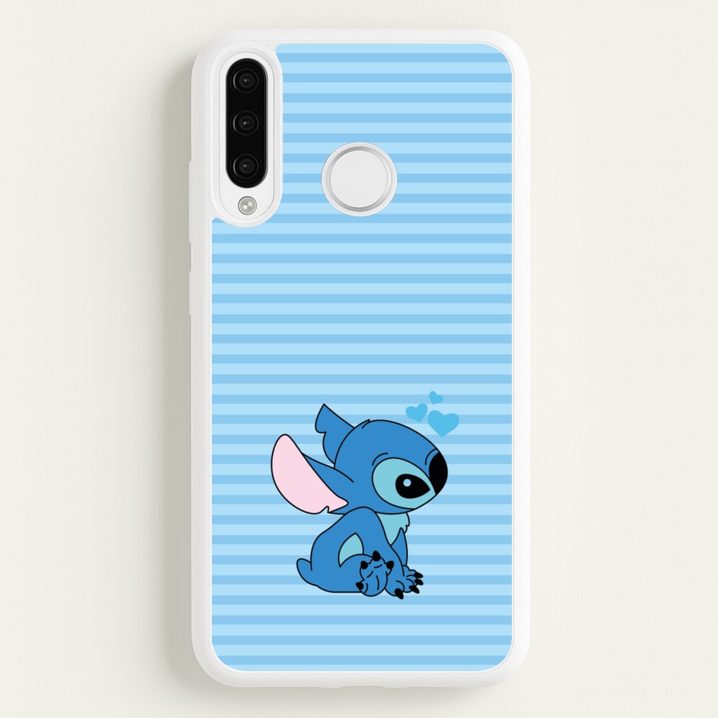 Blue Hearts Alien Blue Valentine's - Disney Valentine's Phone Case for Huawei P30 Lite