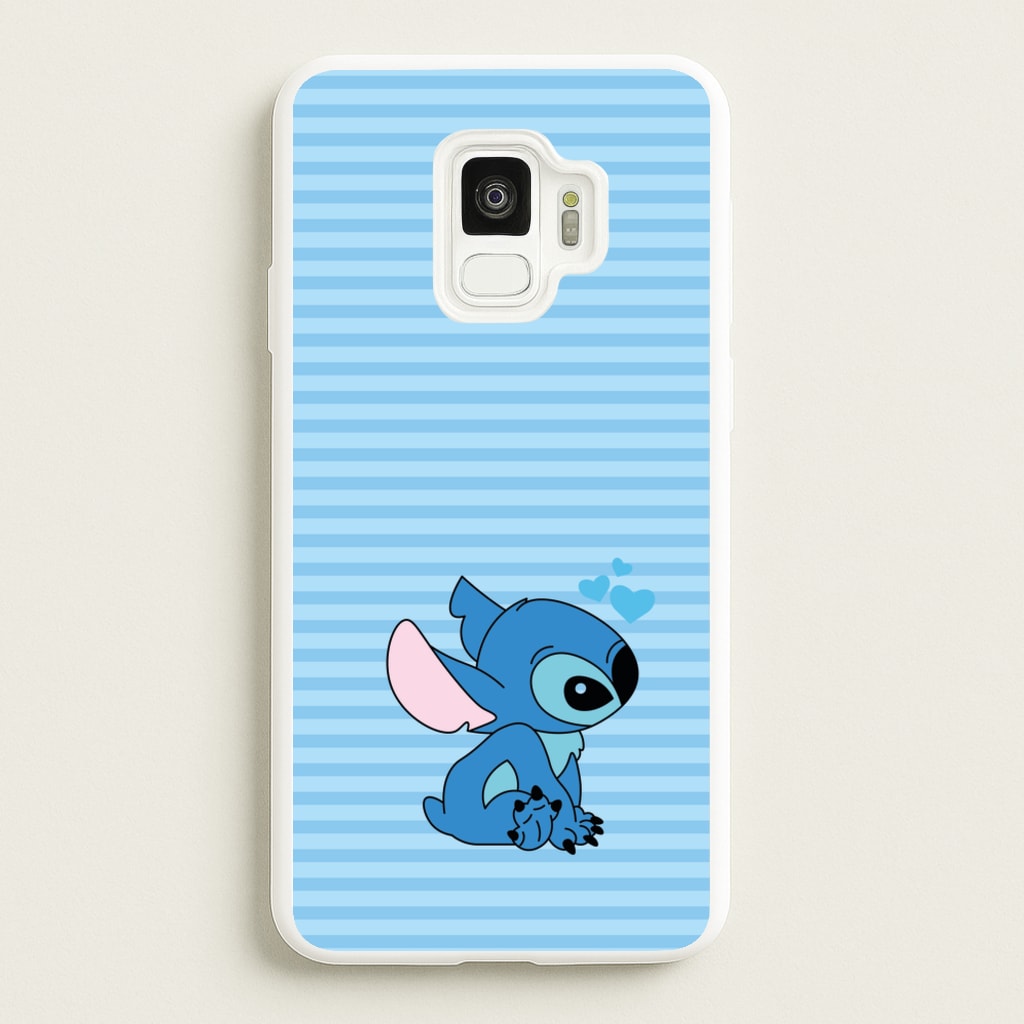Blue Hearts Alien Blue Valentine's - Disney Valentine's Phone Case for Galaxy S9
